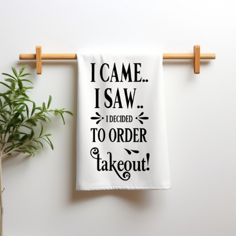 I Came, I Saw Tea Towel