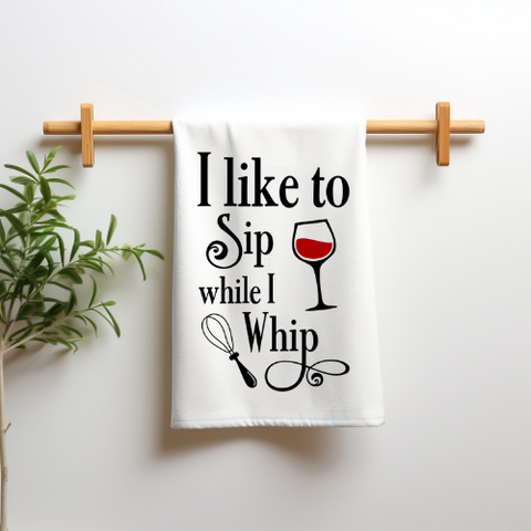 Sip & Whip Tea Towel