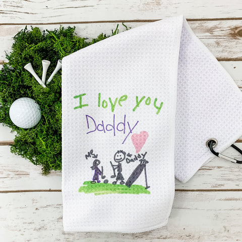 Custom Drawing Golf Towel