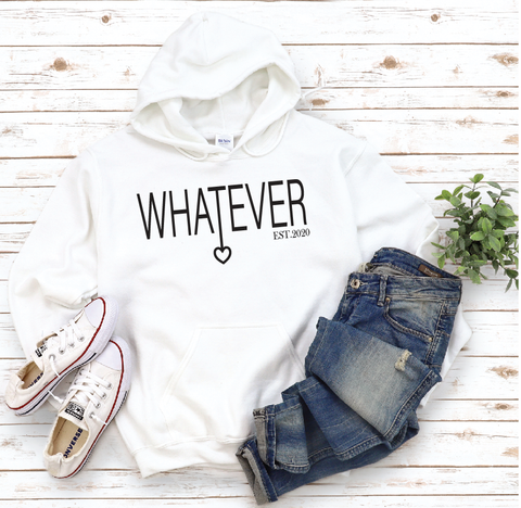Whatever WEAR Heart Logo Hoodie