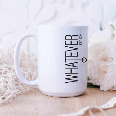 Whatever Heart Drop Mug