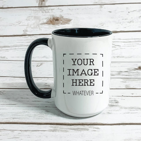 Personalized Black And White Mug